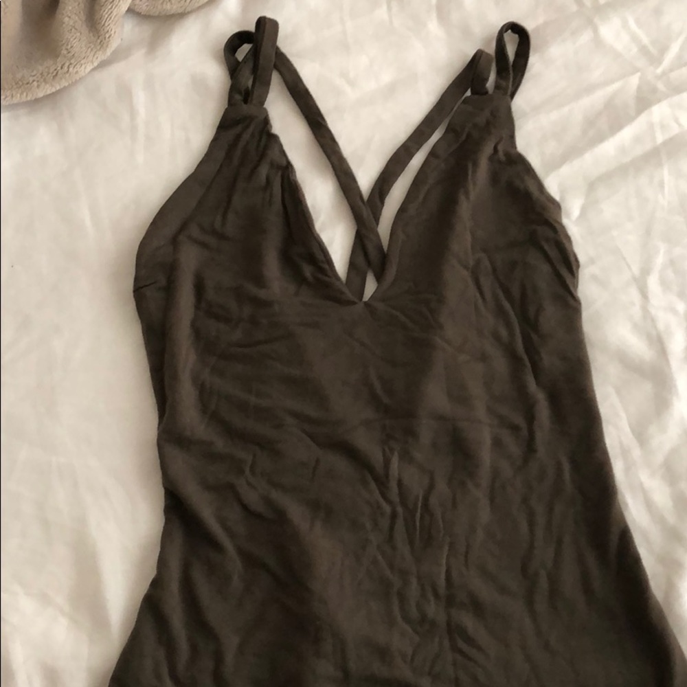 Olive green bodysuit